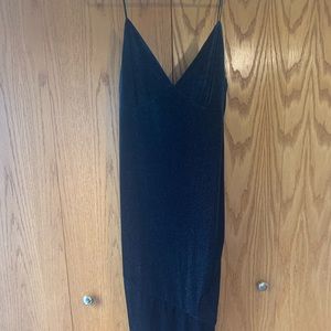Lovers and Friends Rebel slip dress dark green velvet